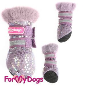 ForMyDogs | Winter boots, Lilla med bling